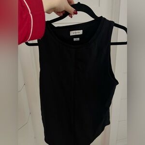 Babaton high neck bodysuit with border around neck